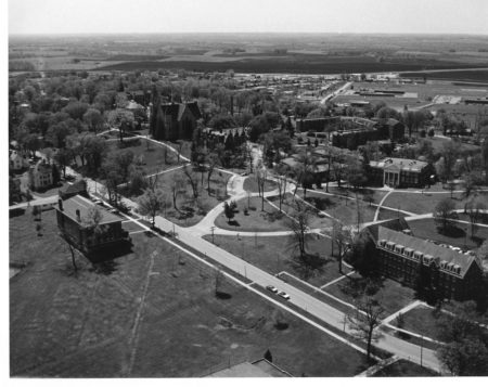 Aerial Photograph of Cornell College-1975