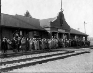 photo of People Awaiting Train
