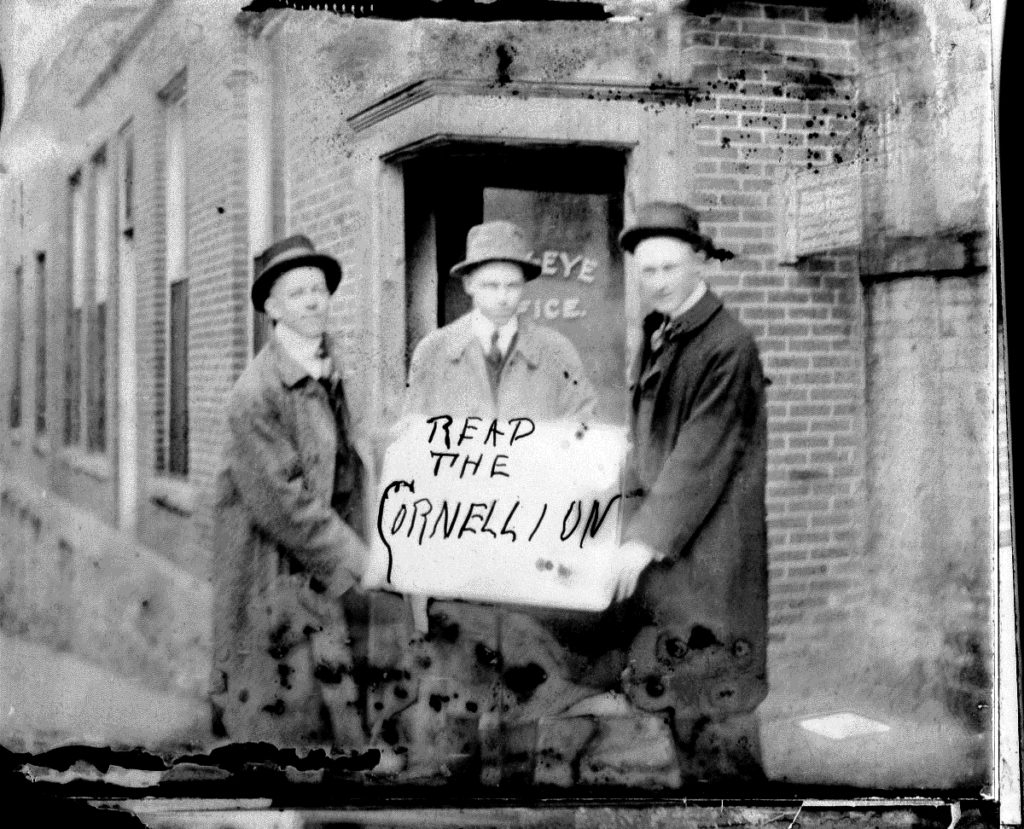 photo of Unidentified Cornell Students with the Cornellian
