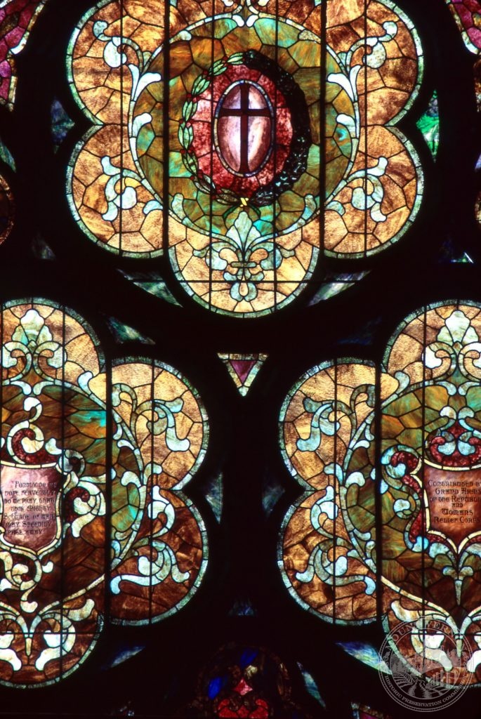 Methodist Stained Glass Window Mount Vernon Historic Preservation