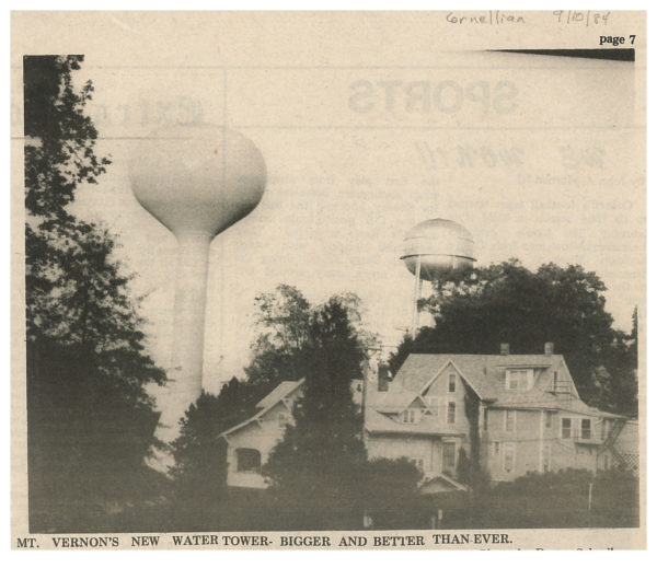 Mount Vernon's New Water Tower Mount Vernon Historic Preservation
