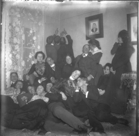 photo of Party of Unidentified Cornell Students-1910
