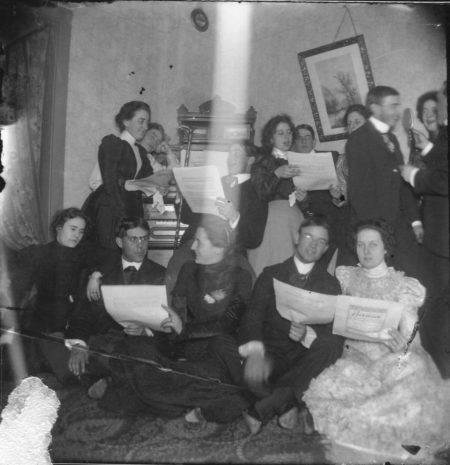 photo of Party of Unidentified Cornell Students