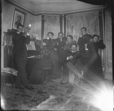 photo of Party of Unidentified Cornell Students