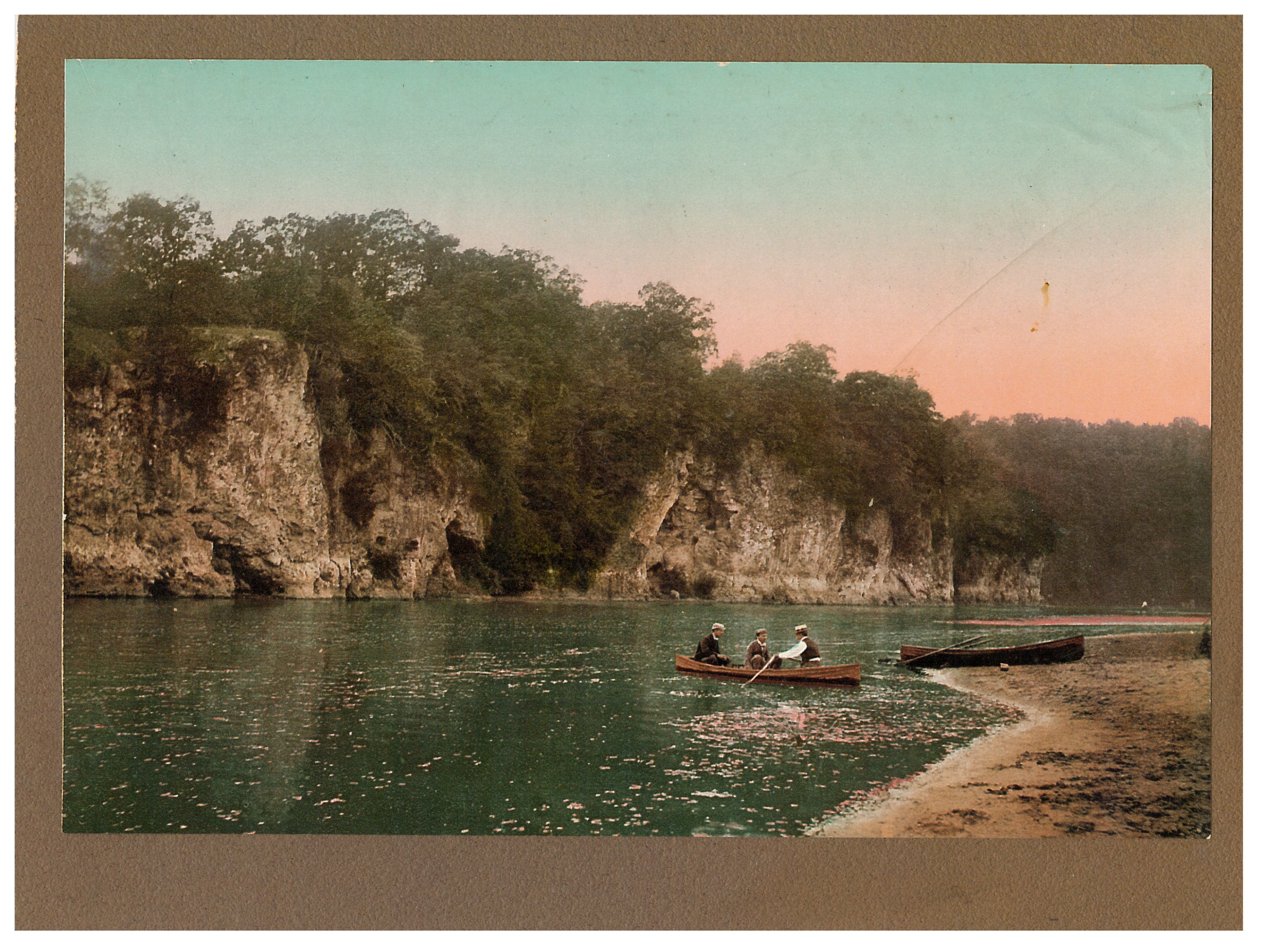 photo of Unidentified Men Rowing on the Cedar River