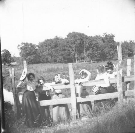 photo of Unidentified Women by a Fence