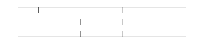 Drawing of English Garden Wall brick pattern