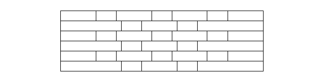 Drawing of Flemish Bond brick wall