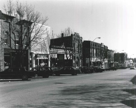 Photo of North side of First Street W looking East.