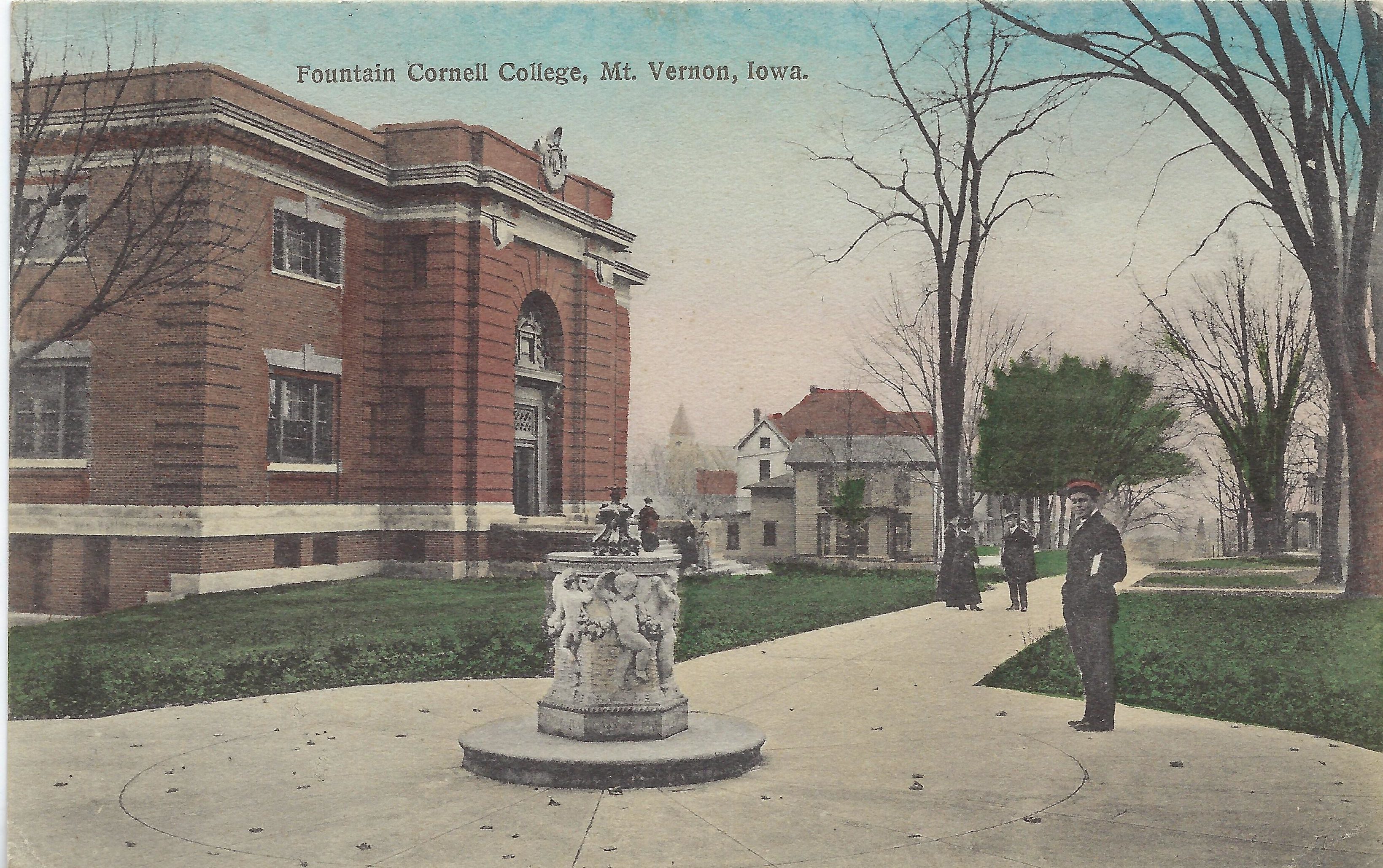 Photo of Fountain on the Cornell College campus