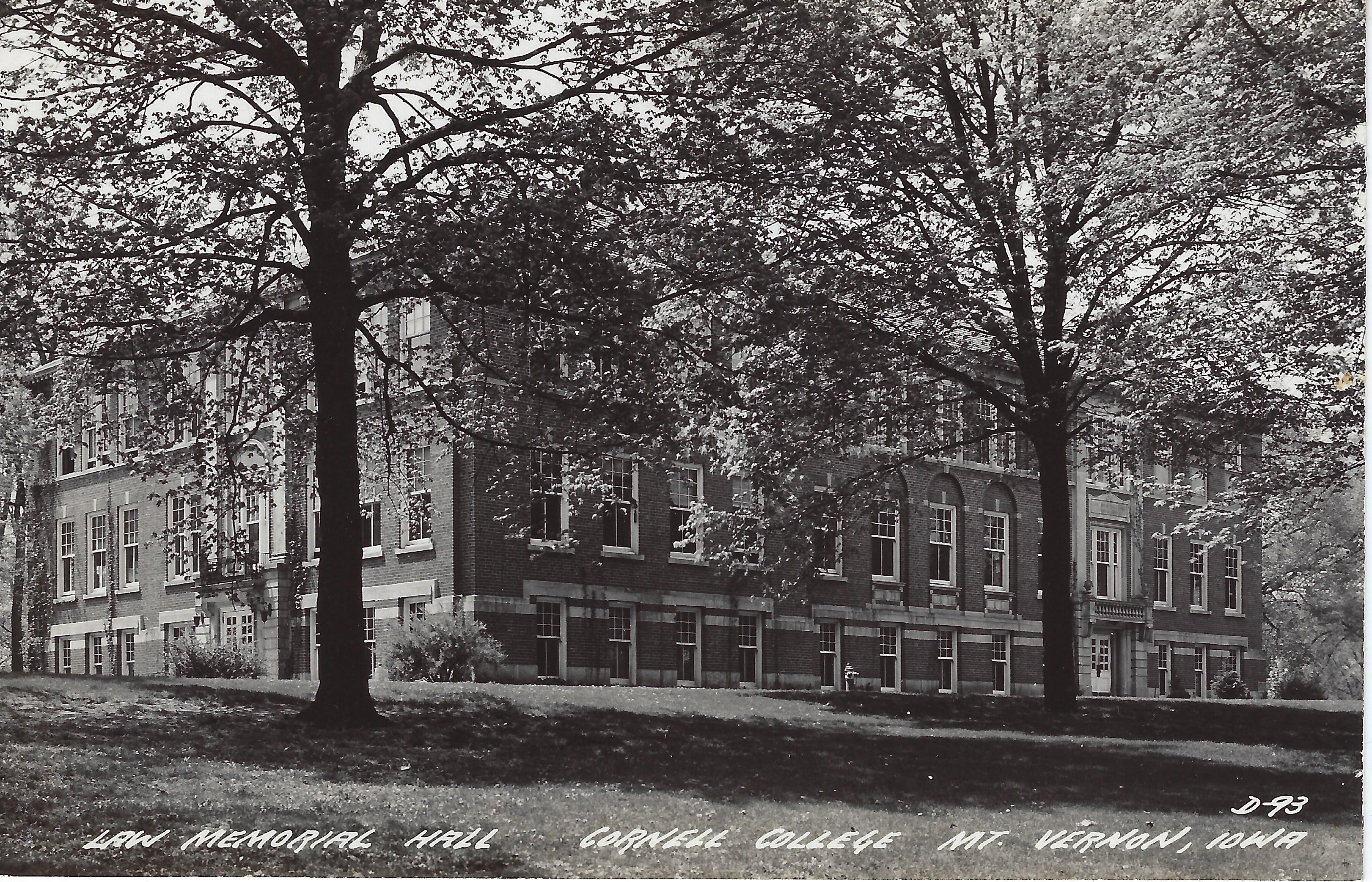 Photo of Law Hall postcard