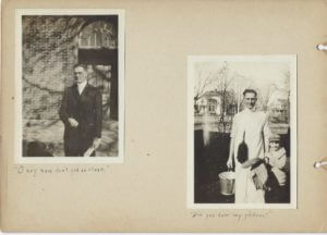 Two photos of Ralph E. Albright. Mount Vernon High School teacher.