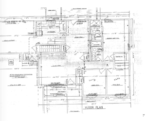 Photo of revised floor plan