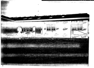 Photo of construction of Covington house