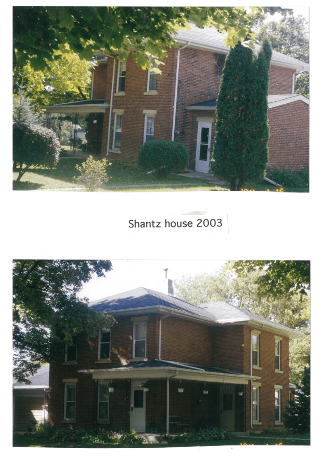 Photo of the Shantz House in 2003