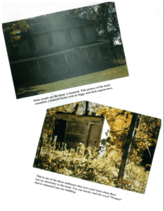 Photo of the Cedar Springs Hotel and outhouse
