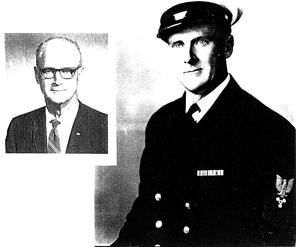 Photos of two brother, one in his sixties, the other in his naval uniform.
