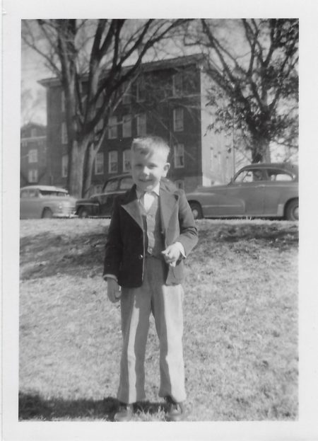 Photo of Jeff Siggins standing in yard.