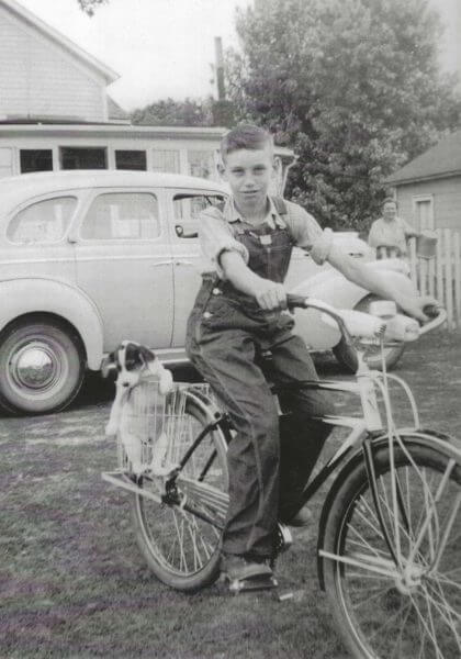 Photo of Bill Connel on bike