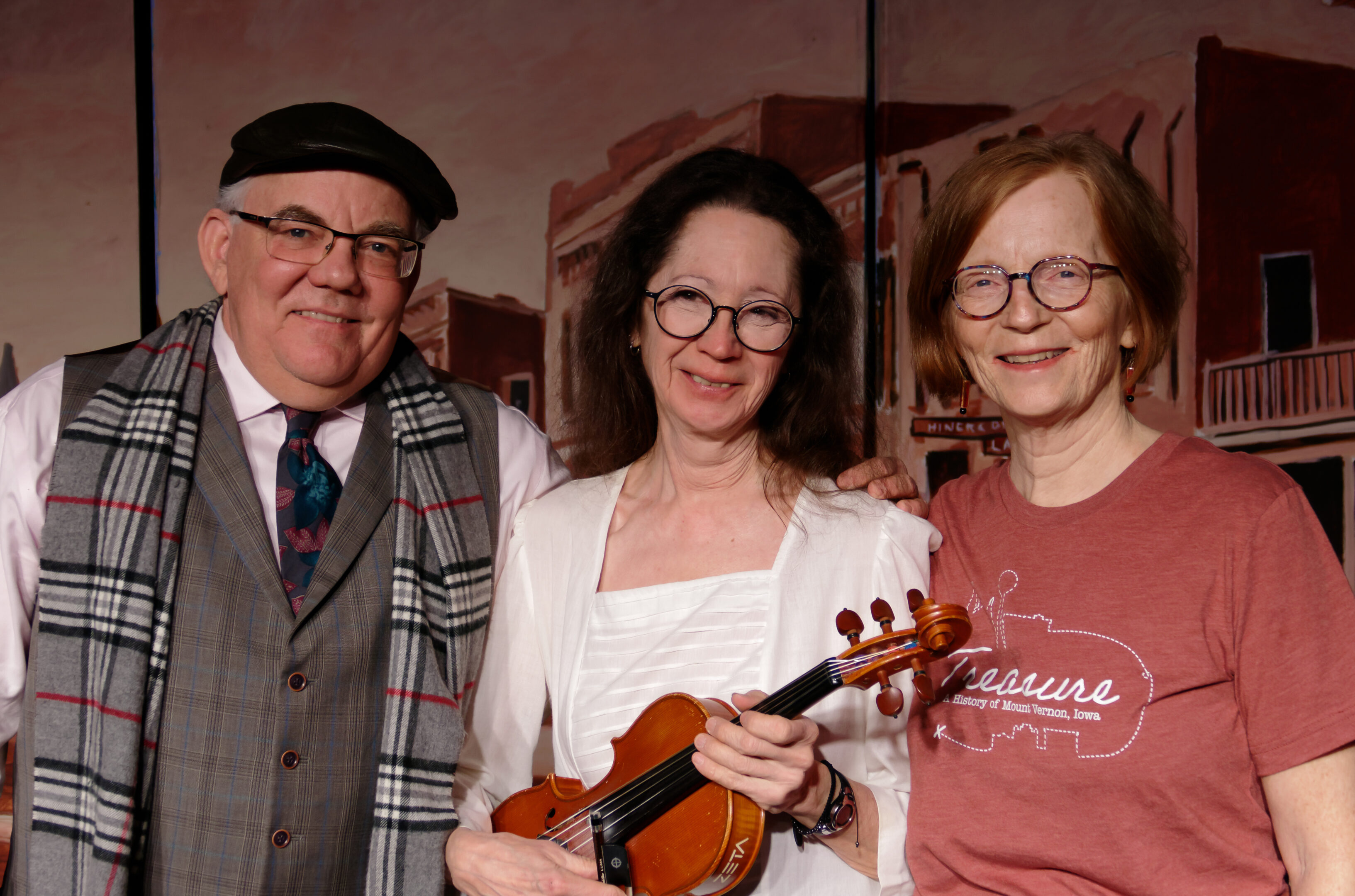 2023-Treasure Play-Playwright Joe Jennison, Musician Catherine Kennedy, with Playwright and Director Amy White