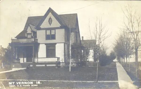 Black and white photo of 603 6th St. NW, date unknown.