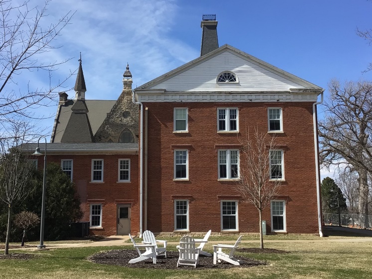 3-story red brick Cornell College building